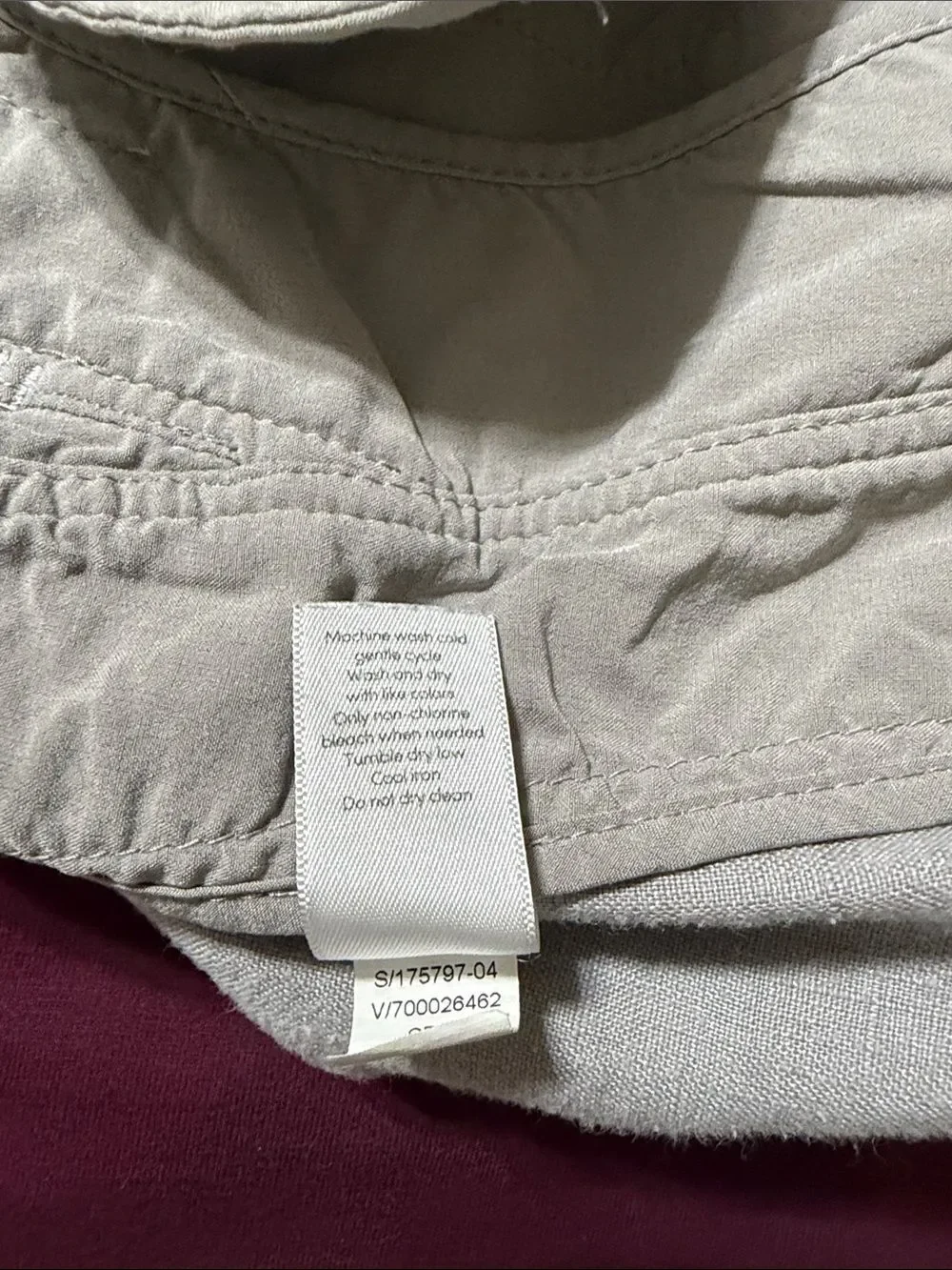 Athleta 12 Gray Bali Linen Shorts